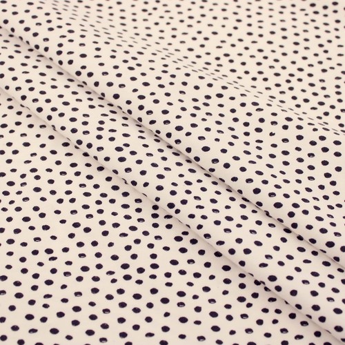 Black spots and - dots, cotton