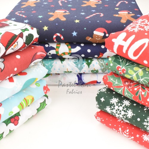Christmas polycotton fabric - christmas,