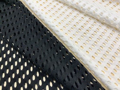 Airtex mesh fabric - mesh, black