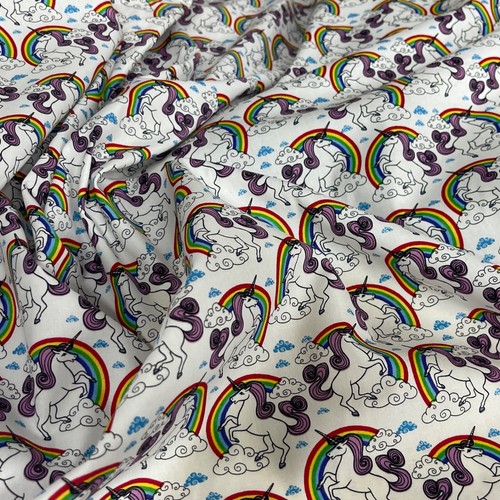 100 cotton poplin - 100%, unicorn