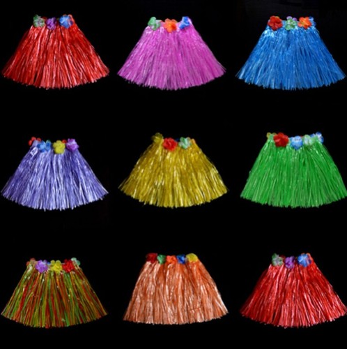 Kids hawaiian hula grass skirt - hula,