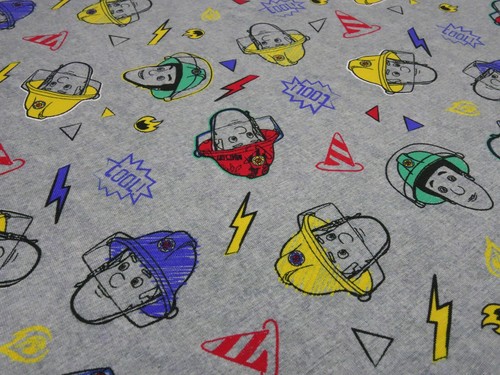 Fabric cotton jersey fireman - cotton,