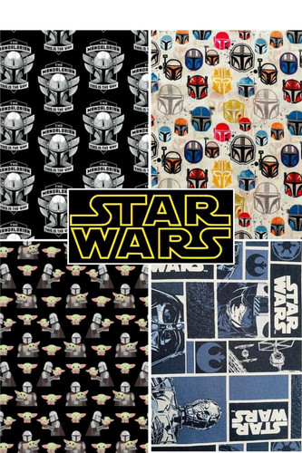 Star wars cotton fabric blocks - cotton,