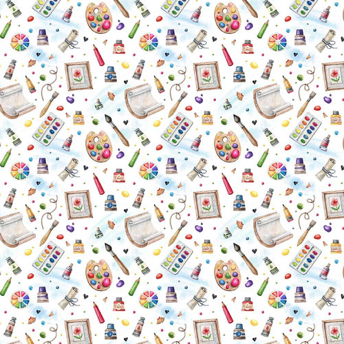 Artist cotton fabric art - cotton, club