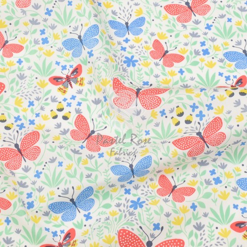 Butterflies 100 cotton fabric - 100%,