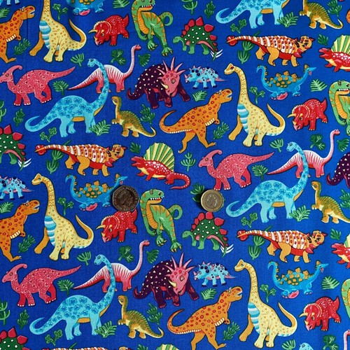 Royal colourful dinosaur print - dinosaur,