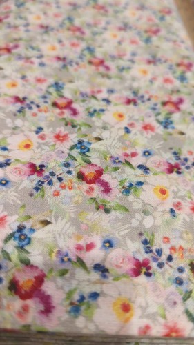 Small roses silver cotton - roses, on