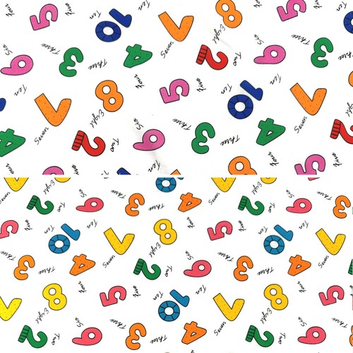 Polycotton fabric rainbow - fabric,