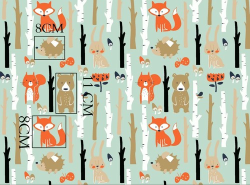 Forest animal 100 cotton - animal,