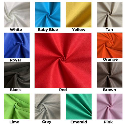 Acrylic felt fabric 2mm - 2mm, fire