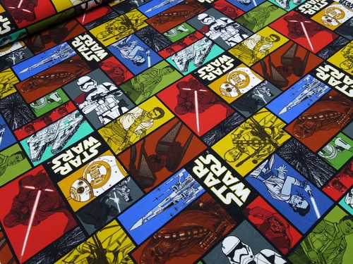 Fabric cotton jersey star wars - fabric,