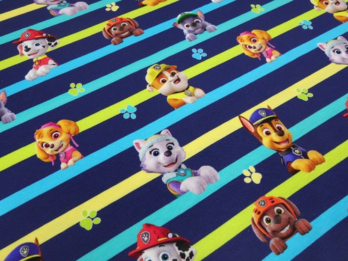 Fabric cotton jersey paw - fabric,