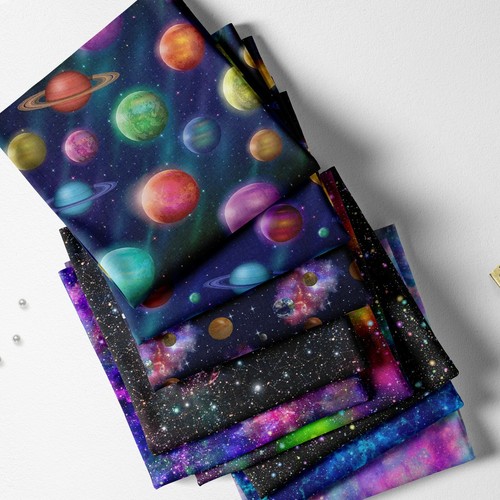 100 cotton space galaxy orbit - cotton,